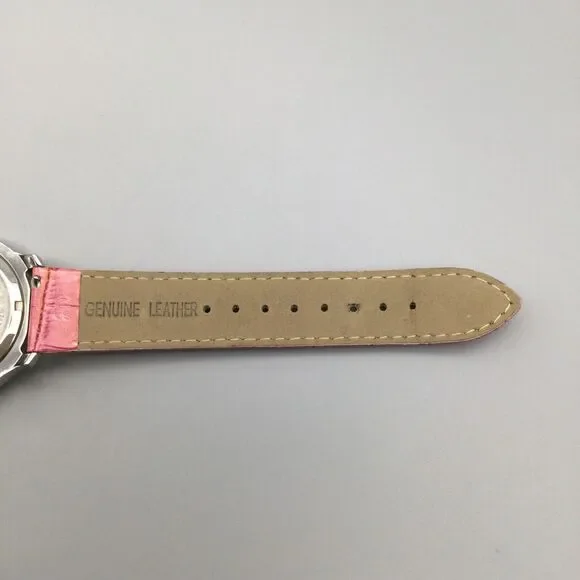 Invicta Angel Watch 40mm Silver Tone Crystals 25744 Pink Leather New Battery - Picture 11 of 15